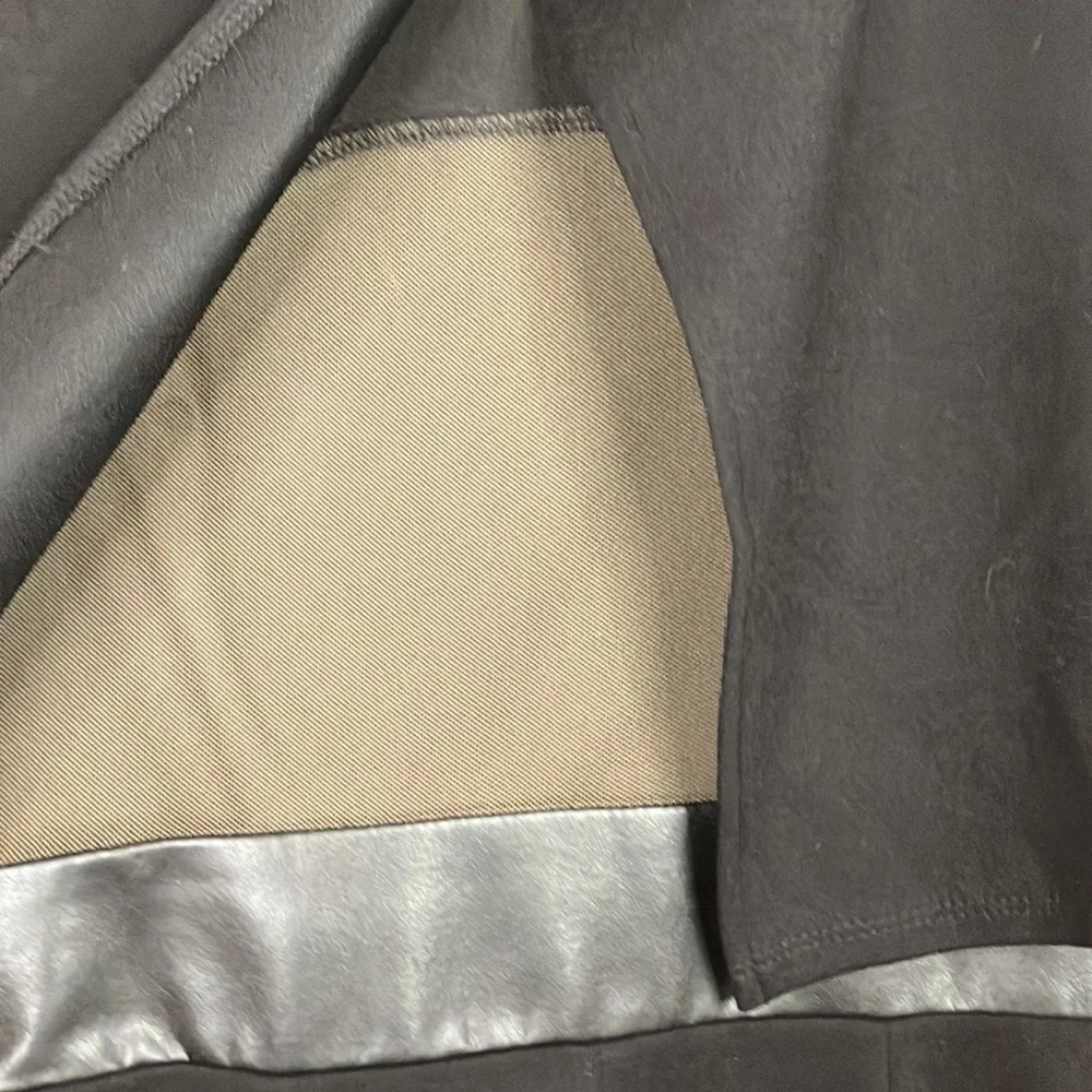 Bailey 44 little black dress with faux leather waist detail mesh back - Picture 5 of 13